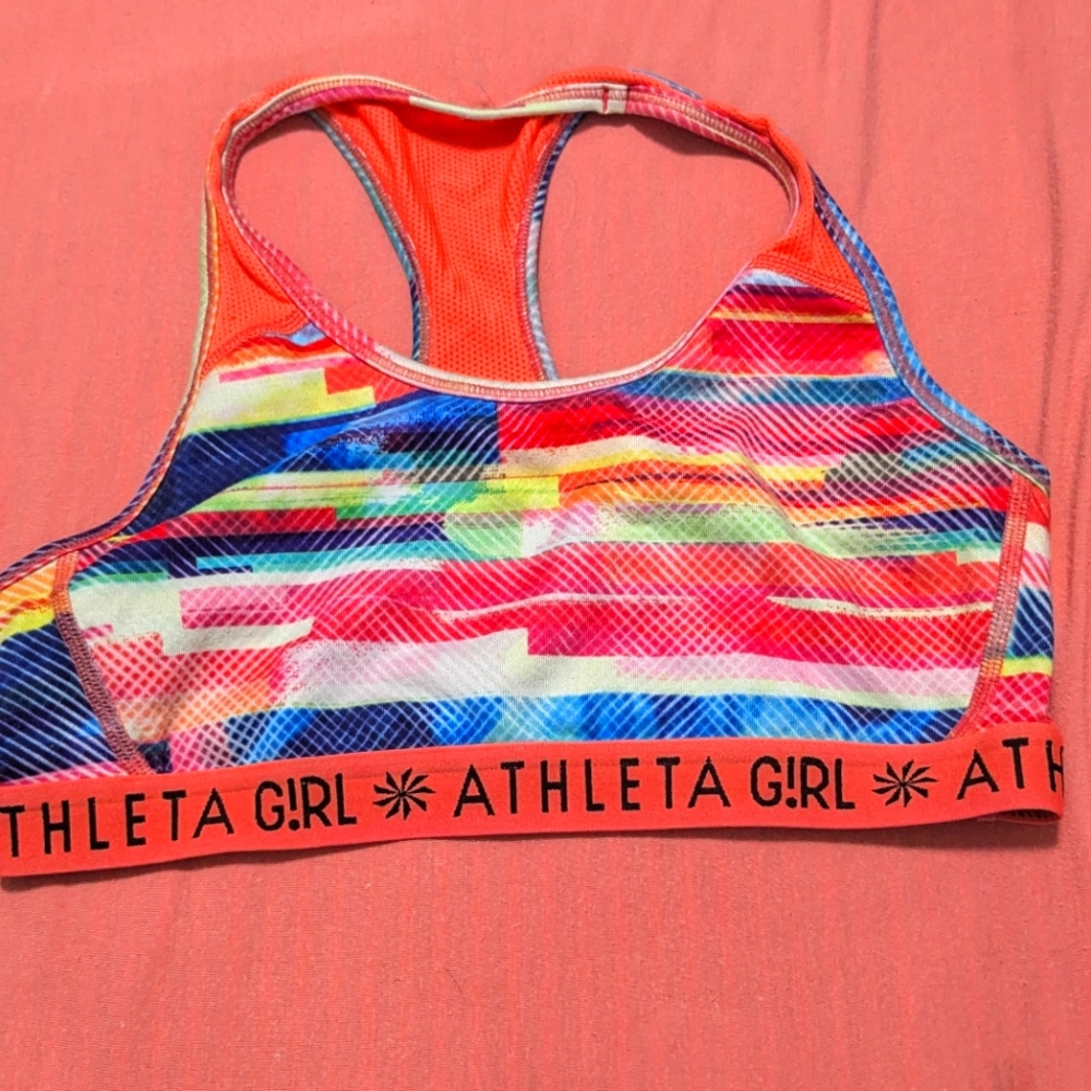 Athleta Girls sports bra MED (8-10)